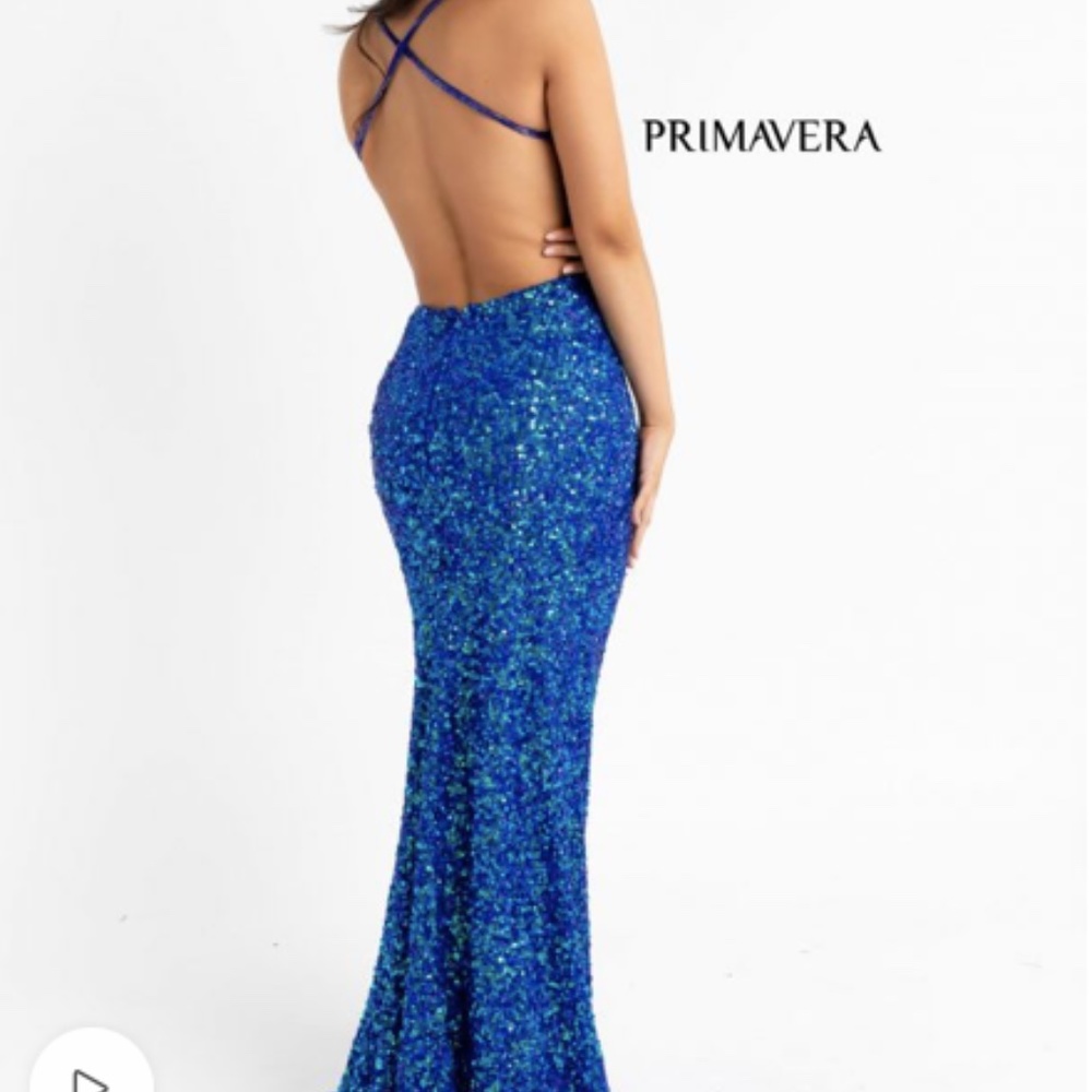 NWT Primavera evening gown blue 8 3291 - Picture 2 of 9